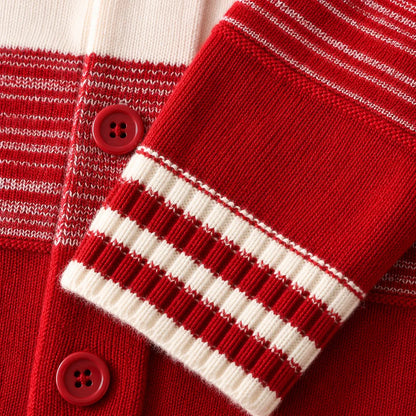 Striped Knit Cardigan