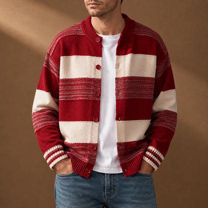 Striped Knit Cardigan