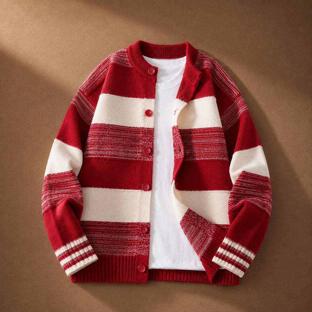 Striped Knit Cardigan