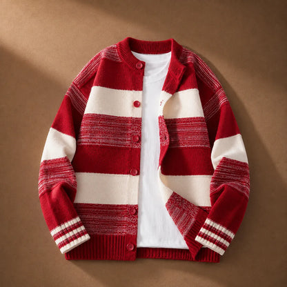 Striped Knit Cardigan