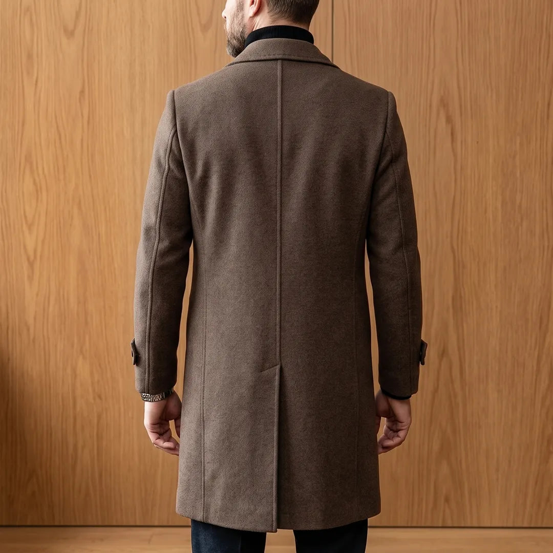 Structured Double-Breasted Coat