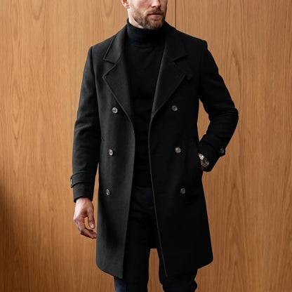 Structured Double-Breasted Coat