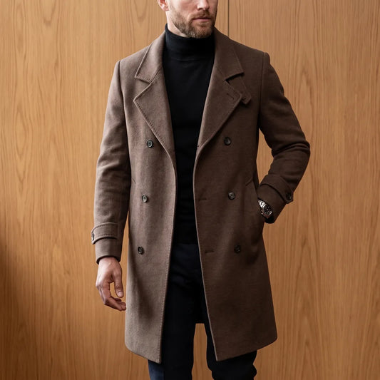 Structured Double-Breasted Coat