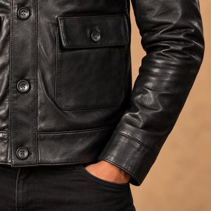 Structured Fold-Collar Jacket