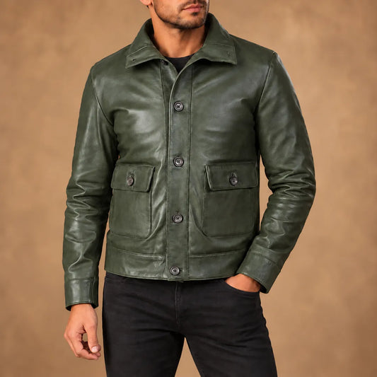 Structured Fold-Collar Jacket