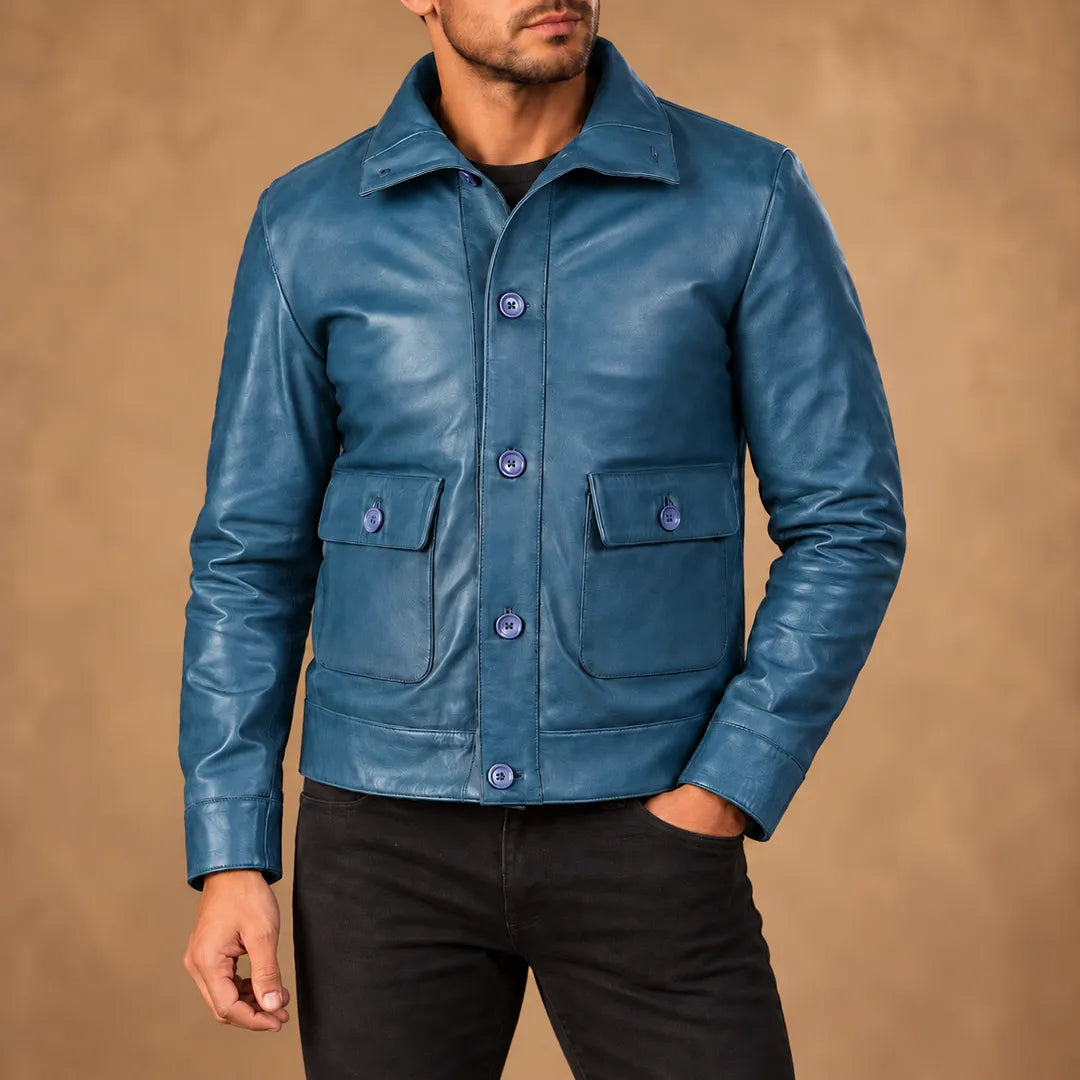 Structured Fold-Collar Jacket