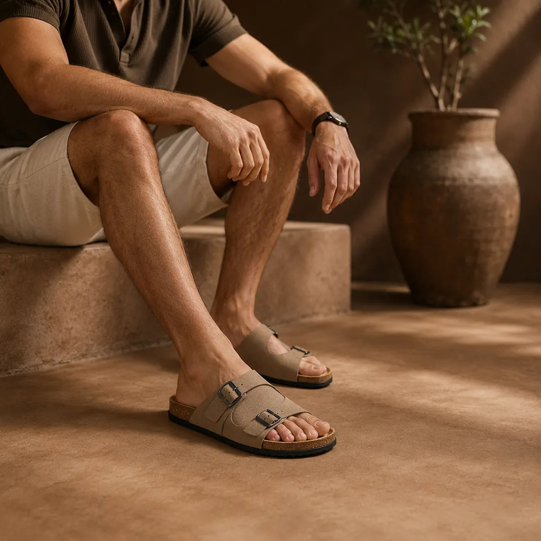 Suede Comfort Sandals