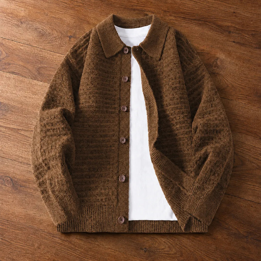 Textured Button Cardigan