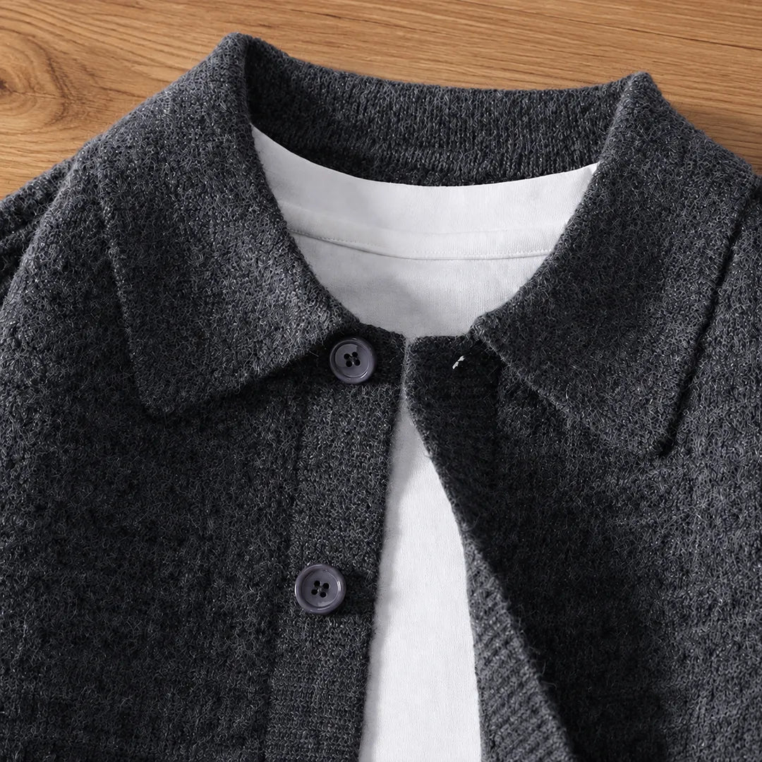 Textured Button Cardigan