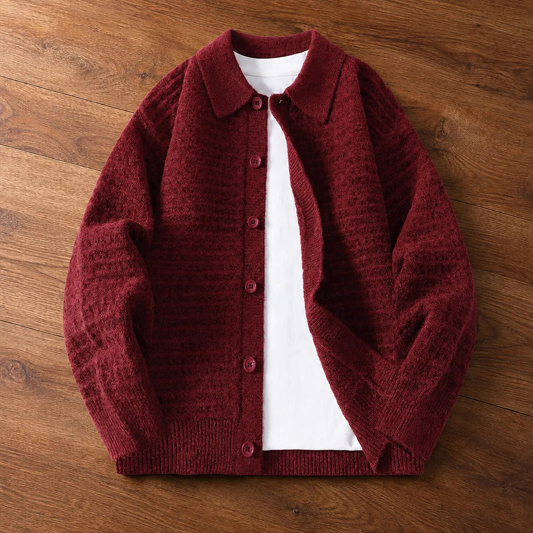 Textured Button Cardigan