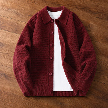 Textured Button Cardigan