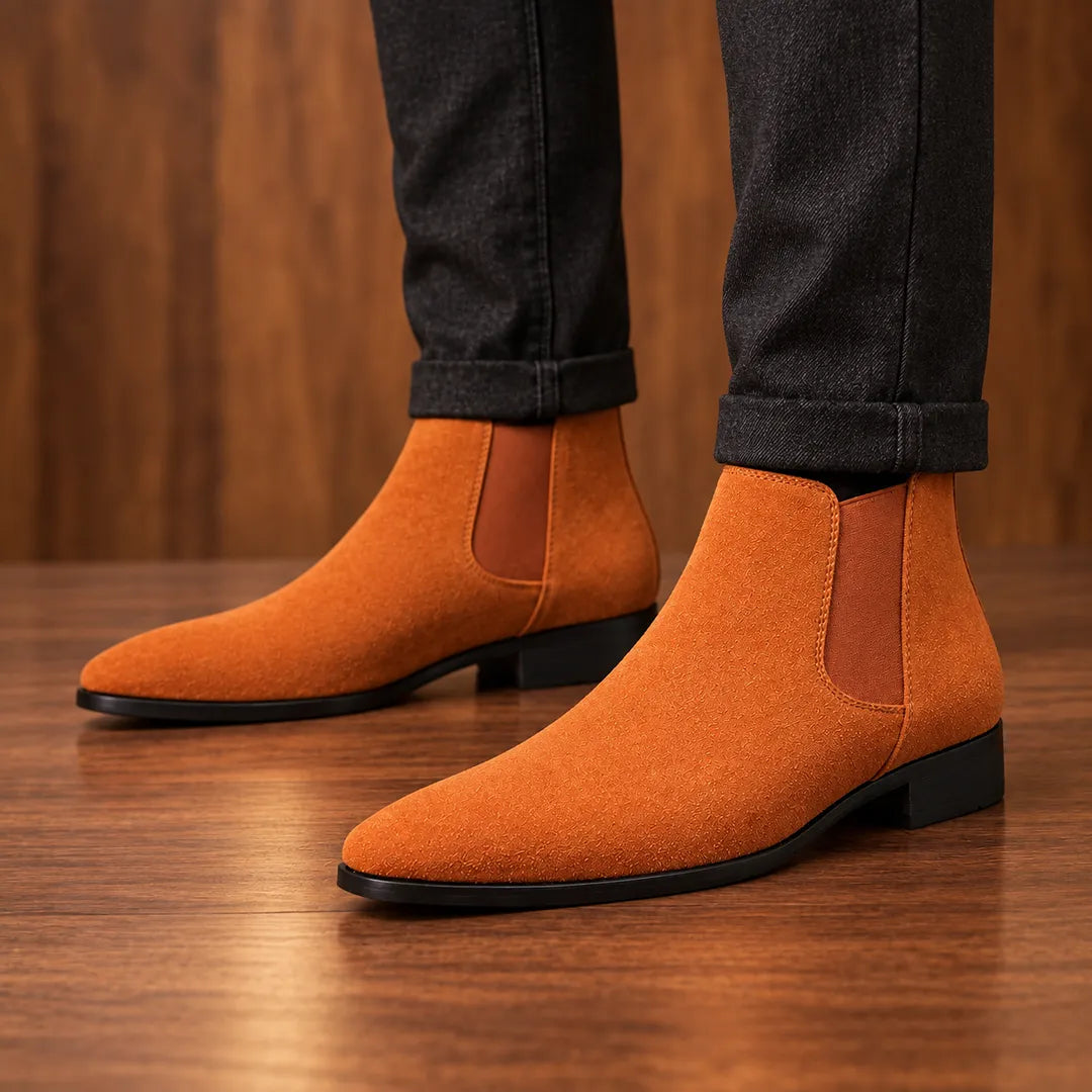 Textured Chelsea Boots