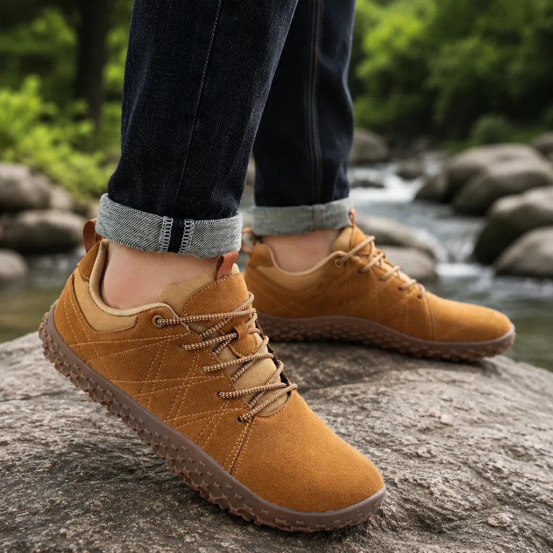 Textured Lace-Up Outdoor Shoes