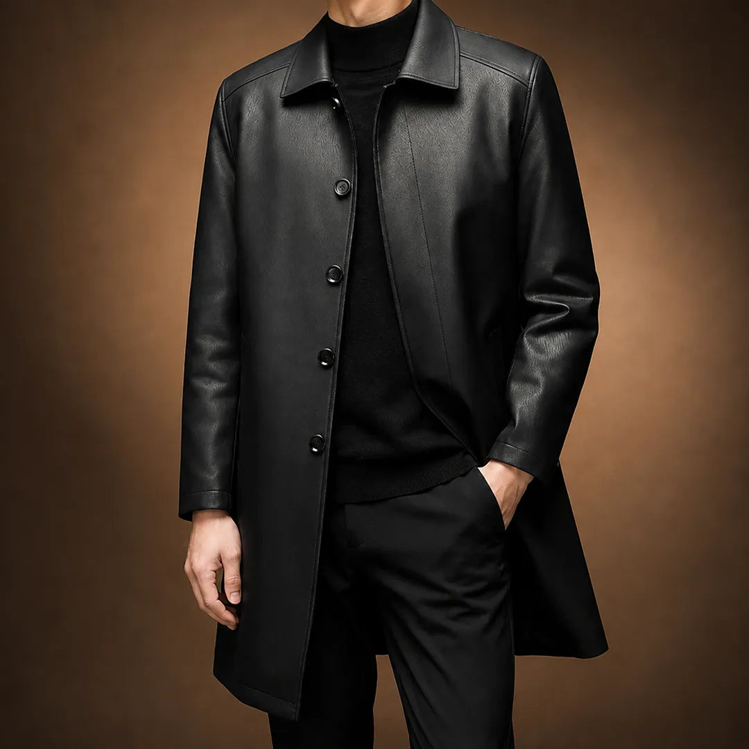 Textured Mid-Length Coat