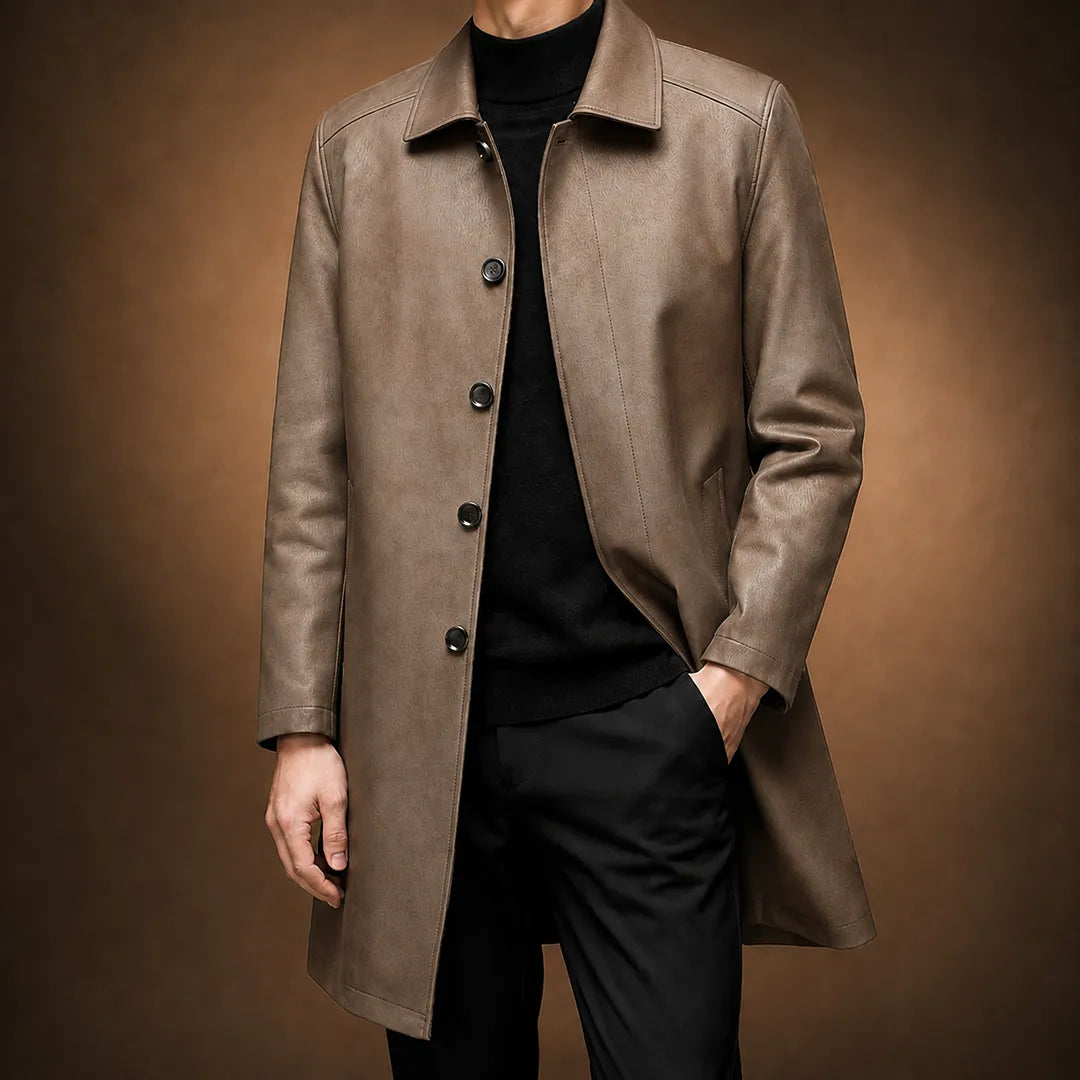 Textured Mid-Length Coat