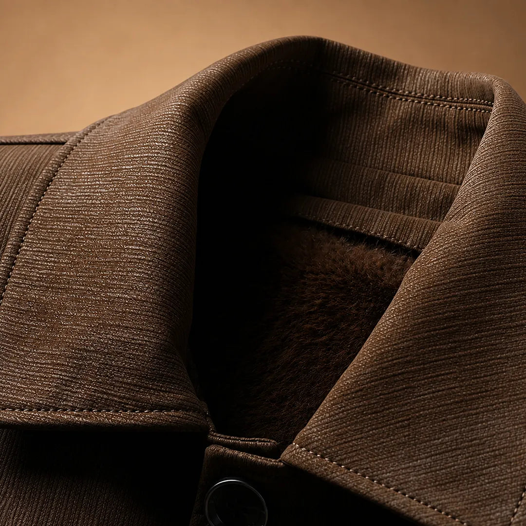 Textured Mid-Length Coat