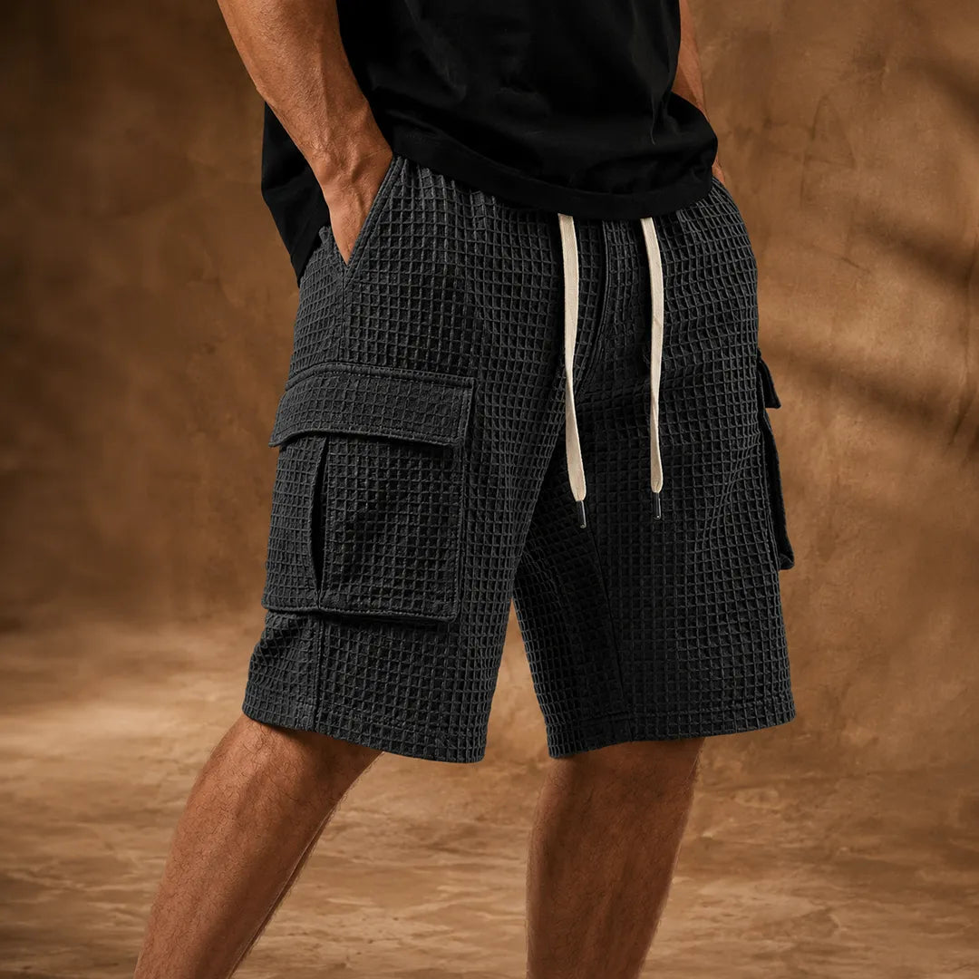 Textured Pocket Shorts