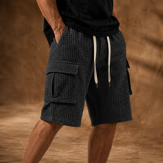 Textured Pocket Shorts
