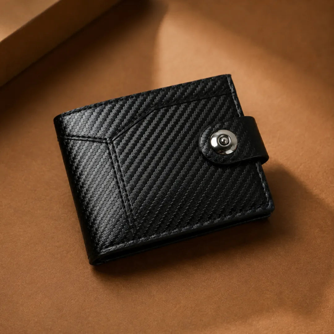 Textured Snap Wallet