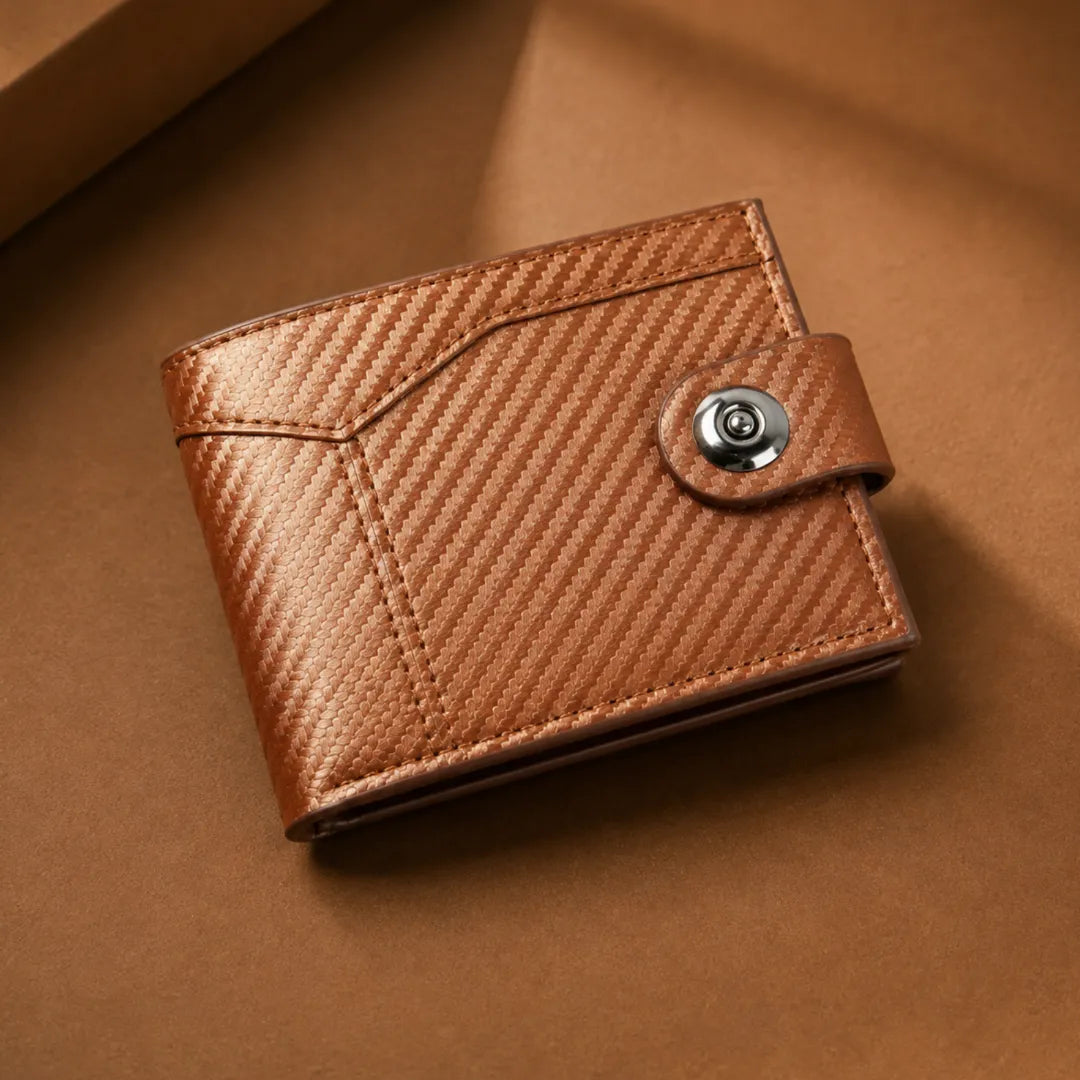 Textured Snap Wallet