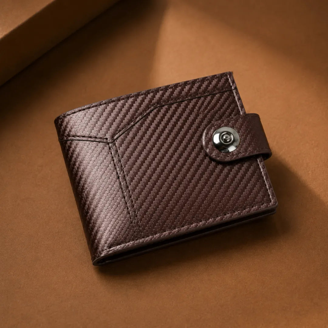 Textured Snap Wallet