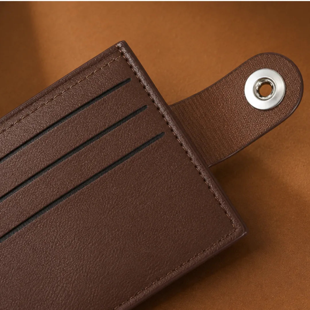 Textured Snap Wallet