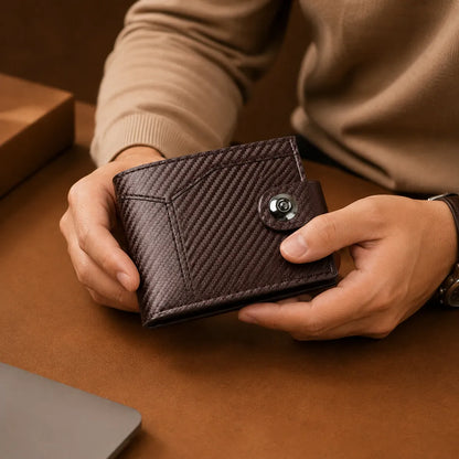 Textured Snap Wallet