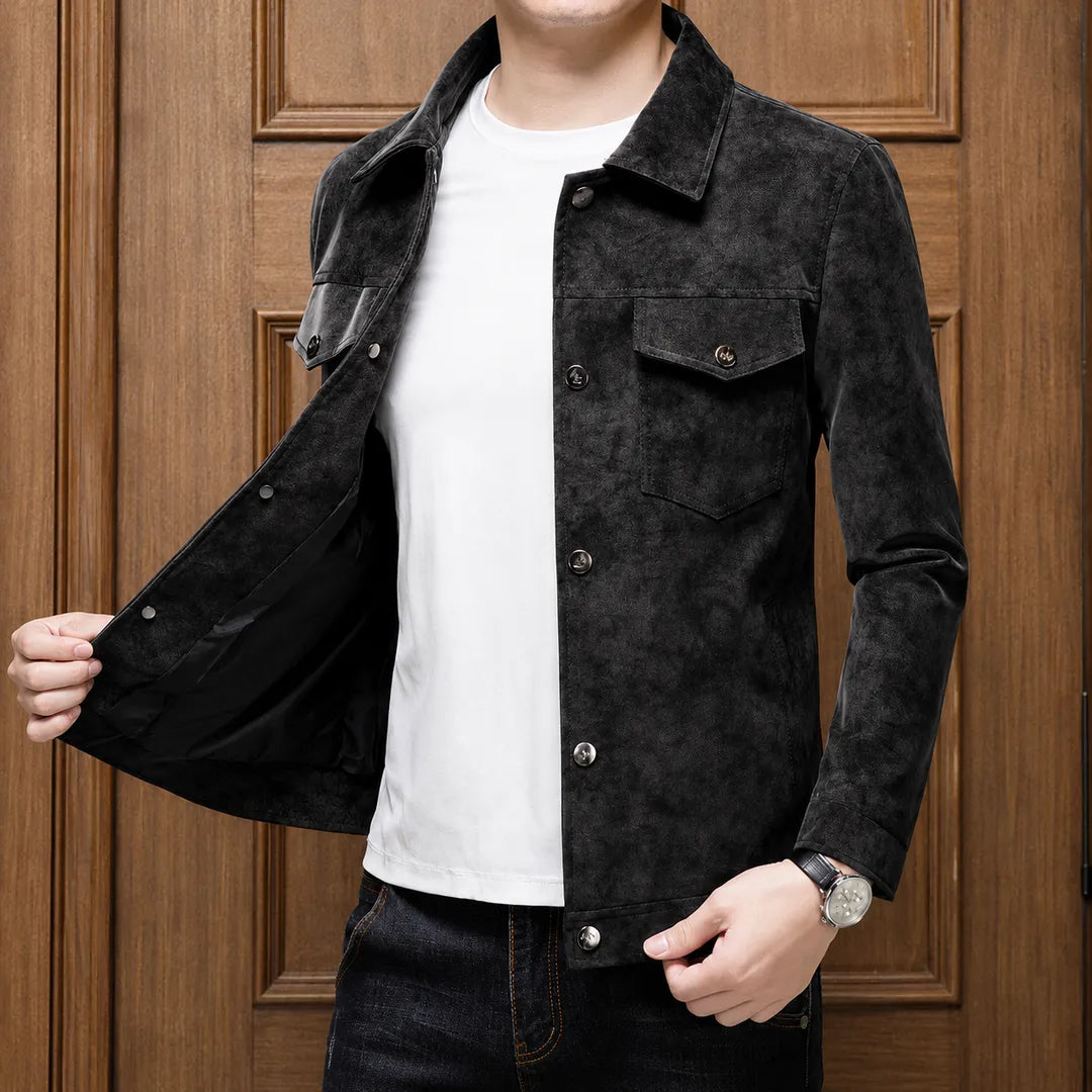 Textured Trucker Jacket