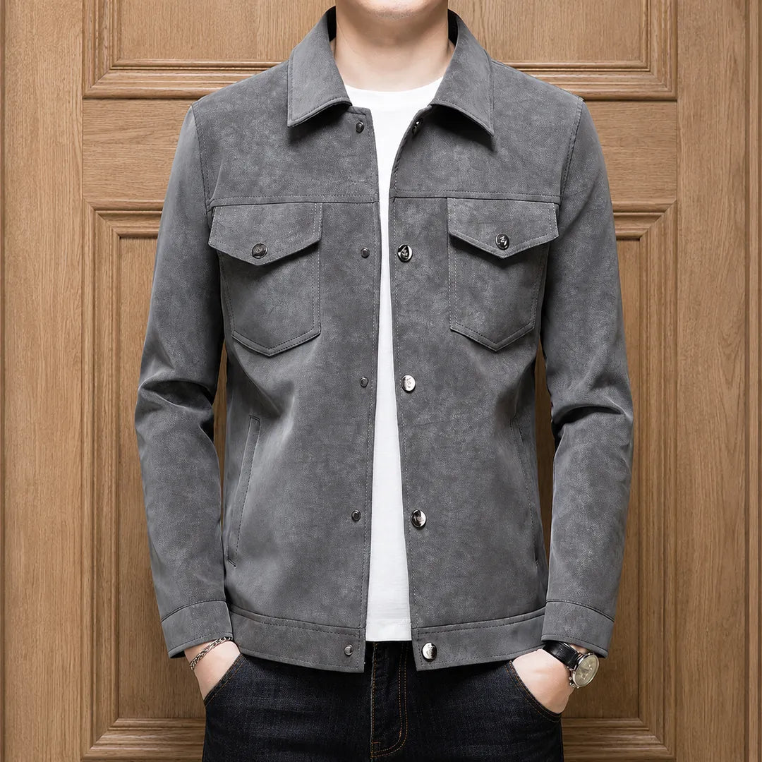 Textured Trucker Jacket