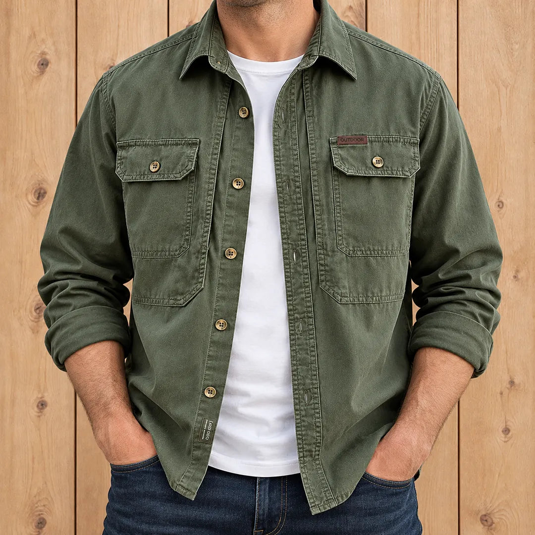 Vintage Casual Utility Jacket