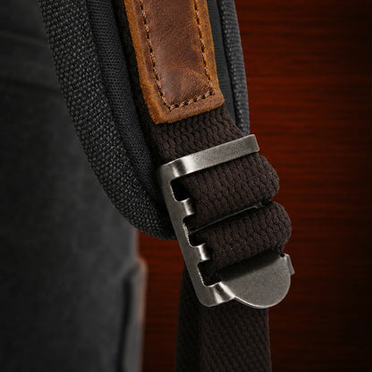 Waxed Canvas Roll-Top Backpack