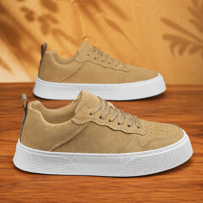 Suede Lace-Up Sneakers
