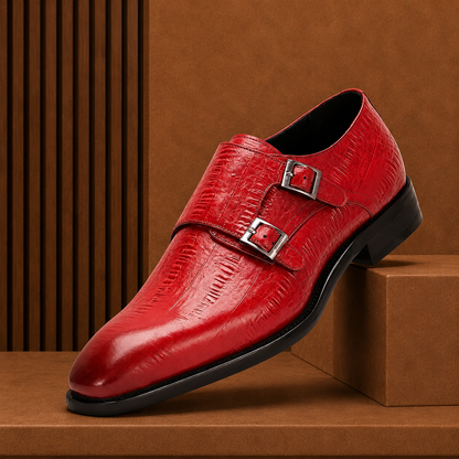 Pointed Monk Strap Shoes