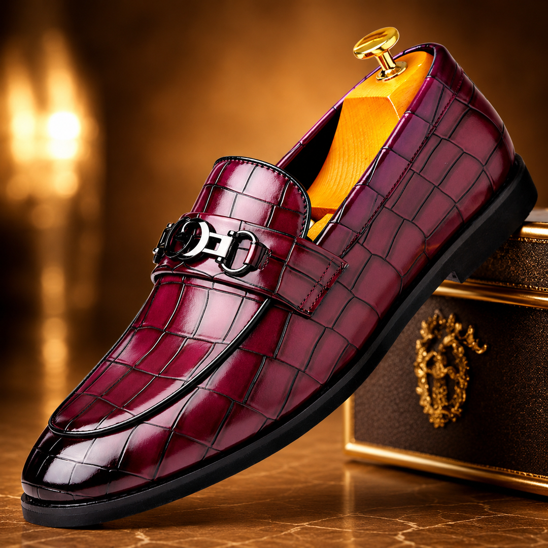 Crocodile Bit Loafers