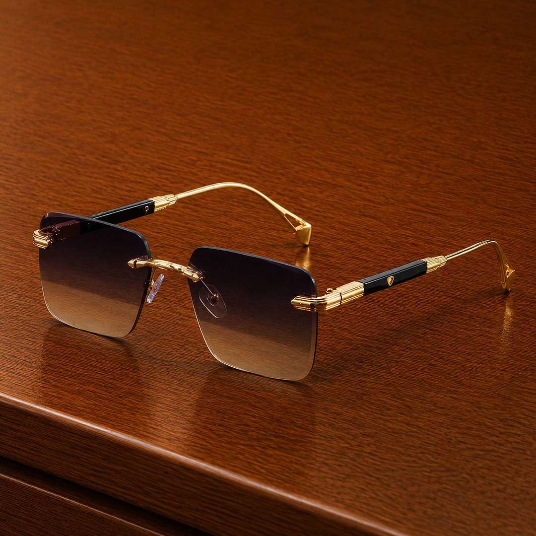Square Rimless Sunglasses