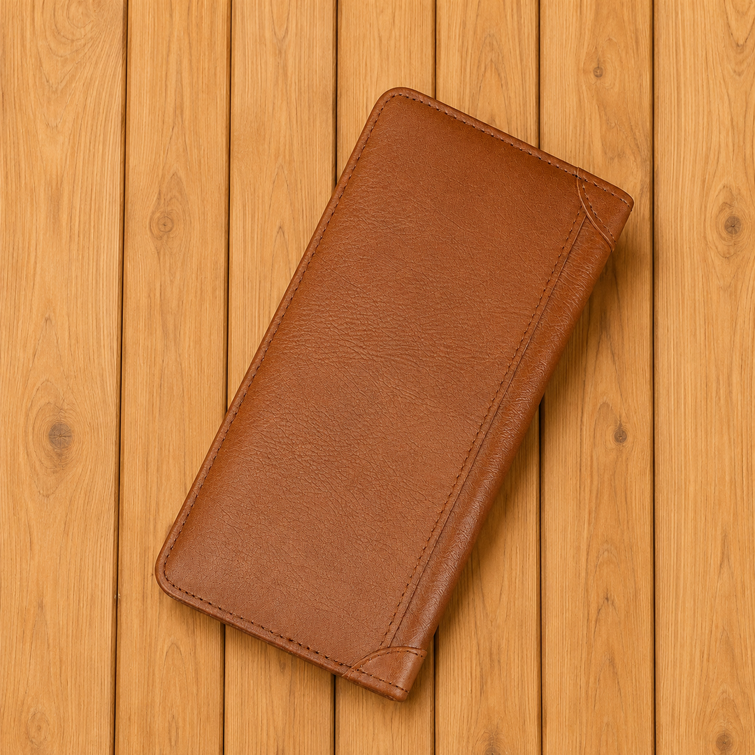 Durable Leather Long Wallet