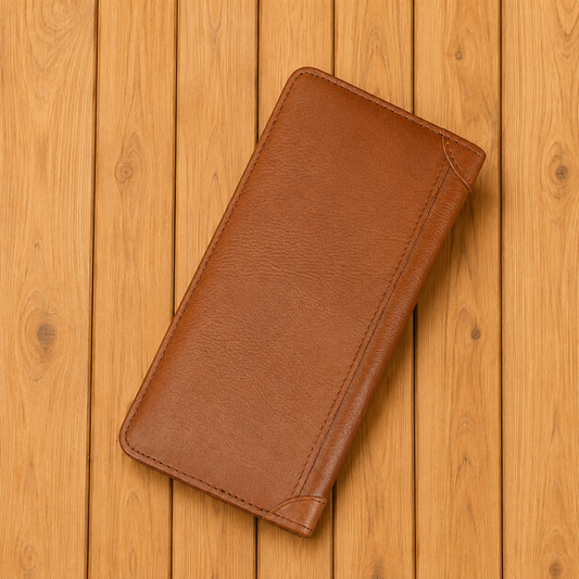 Durable Leather Long Wallet
