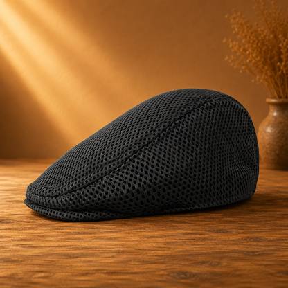 Breathable Mesh Flat Cap