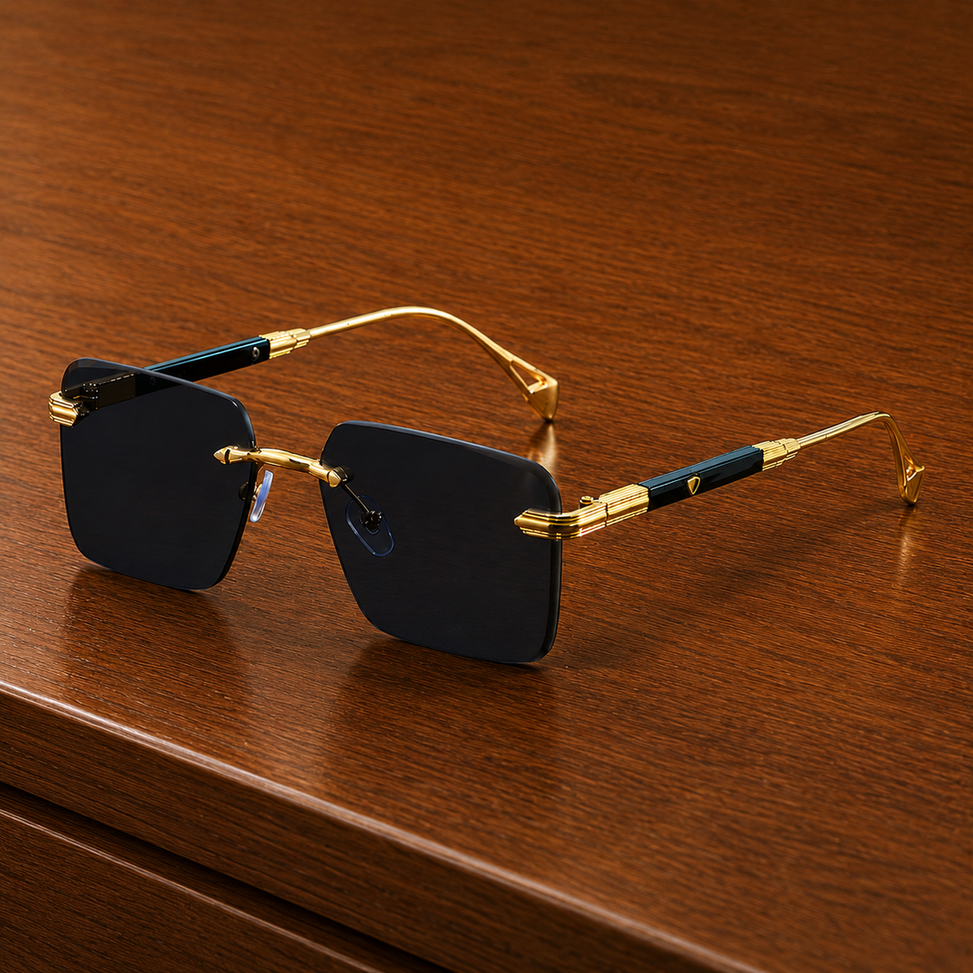 Square Rimless Sunglasses