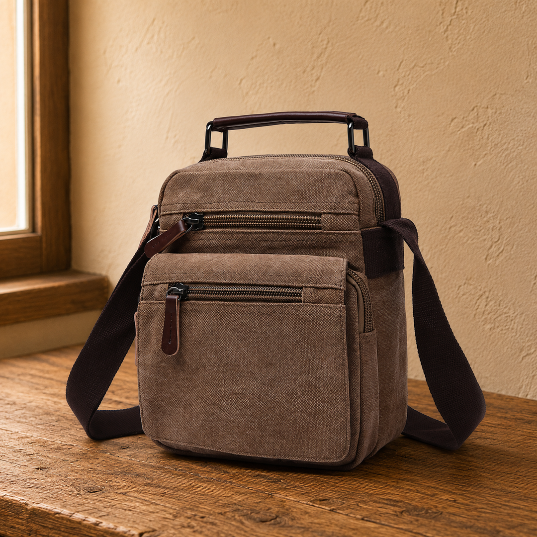 Canvas Crossbody Messenger Bag