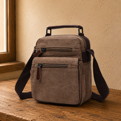 Canvas Crossbody Messenger Bag