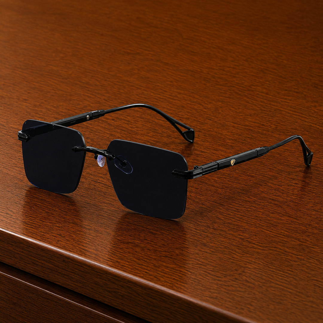 Square Rimless Sunglasses