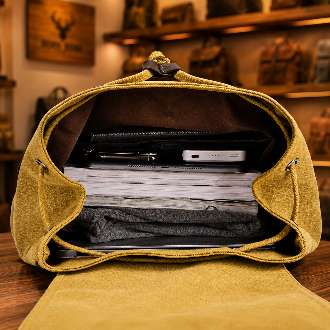 Vintage Canvas Travel Backpack