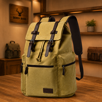 Vintage Canvas Travel Backpack