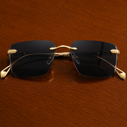 Square Rimless Sunglasses