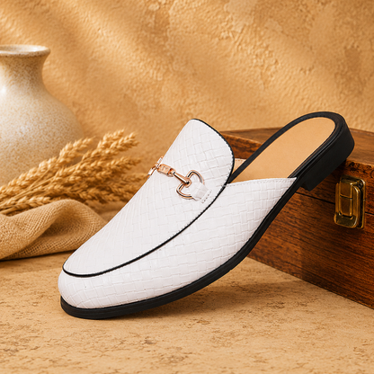 Woven Mule Loafers