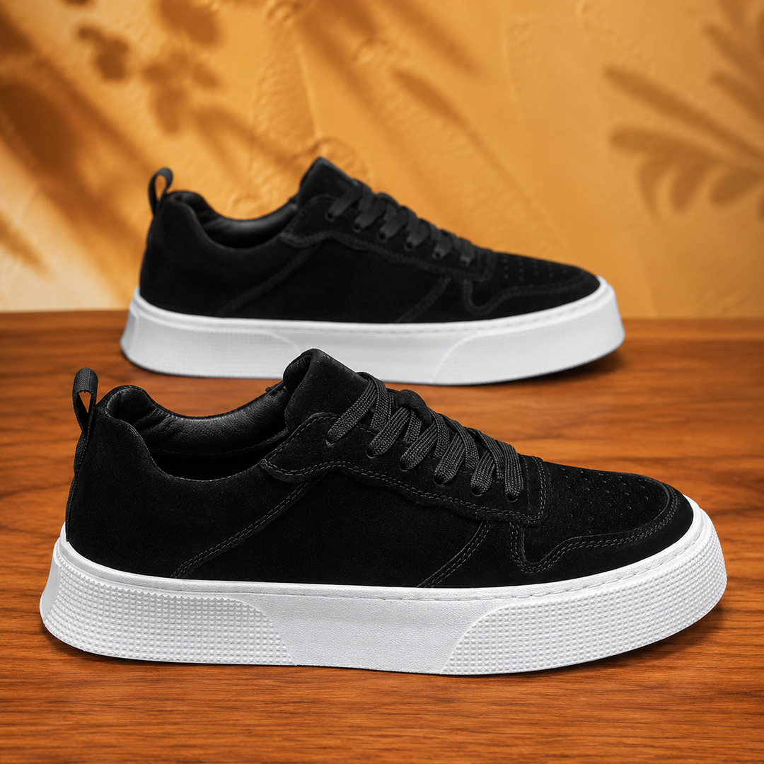 Suede Lace-Up Sneakers