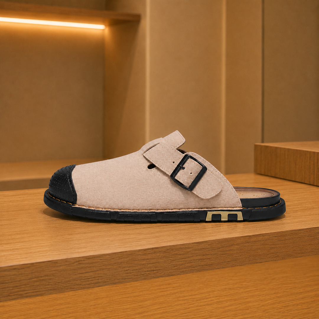 Canvas Buckle Clogs