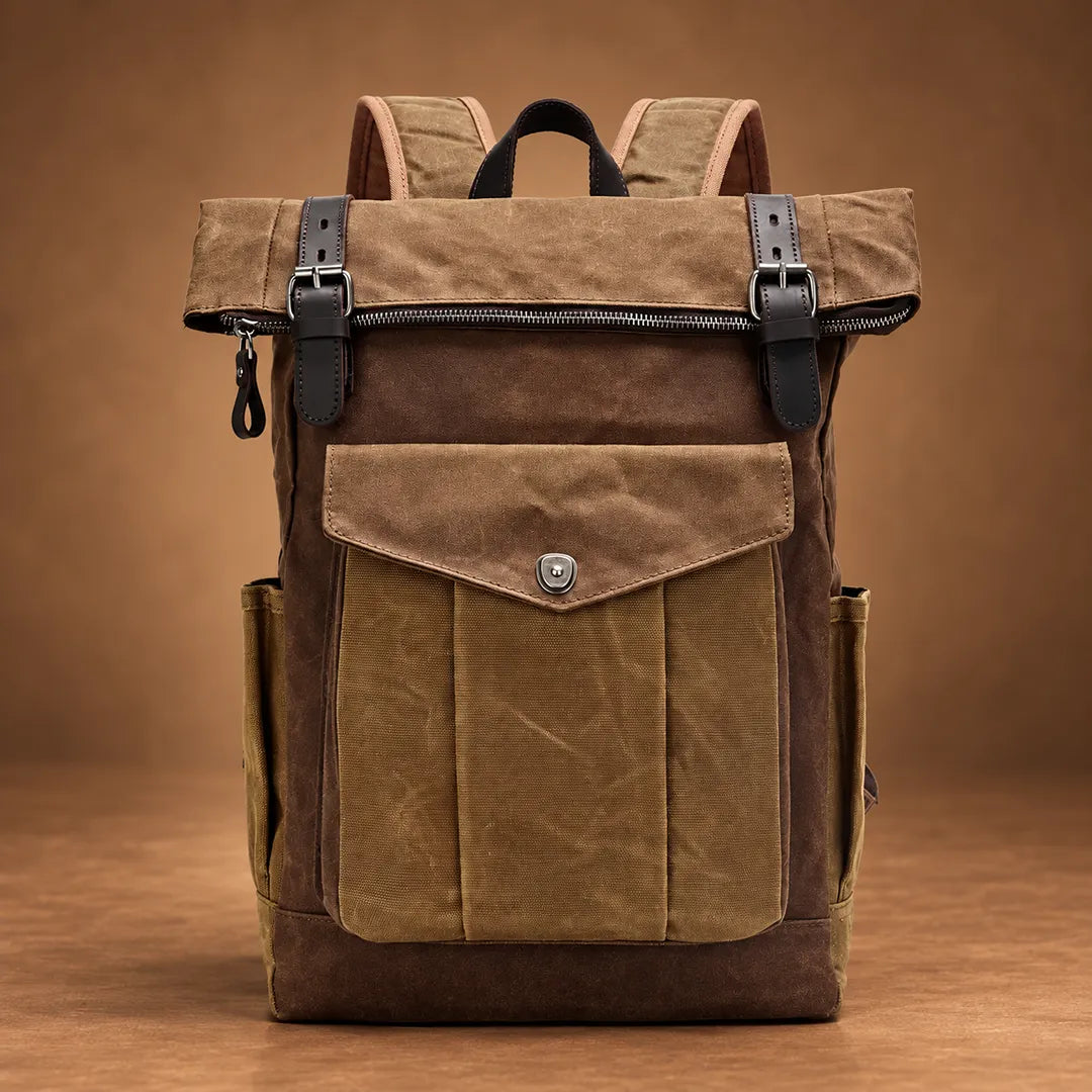 Classic Roomy Roll-Top Backpack