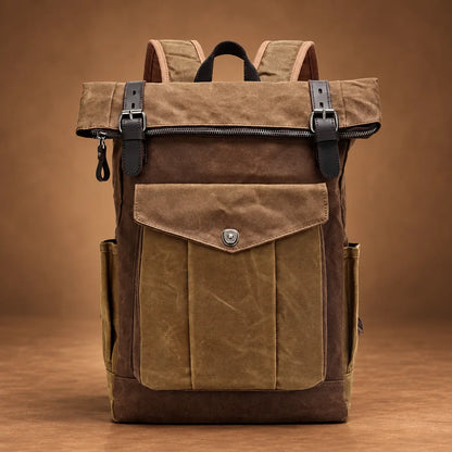 Classic Roomy Roll-Top Backpack